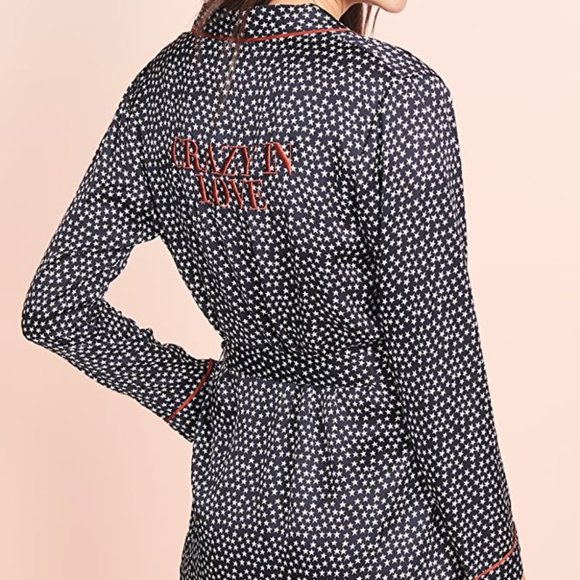 Love Stories Ritz Embroidered Crazy in Love Robe
